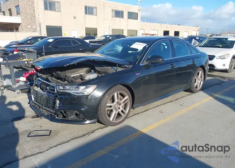 2016 Audi A6 3.0T Premium Plus z USA, uszkodzony, nr VIN WAUFGAFCXGN026418